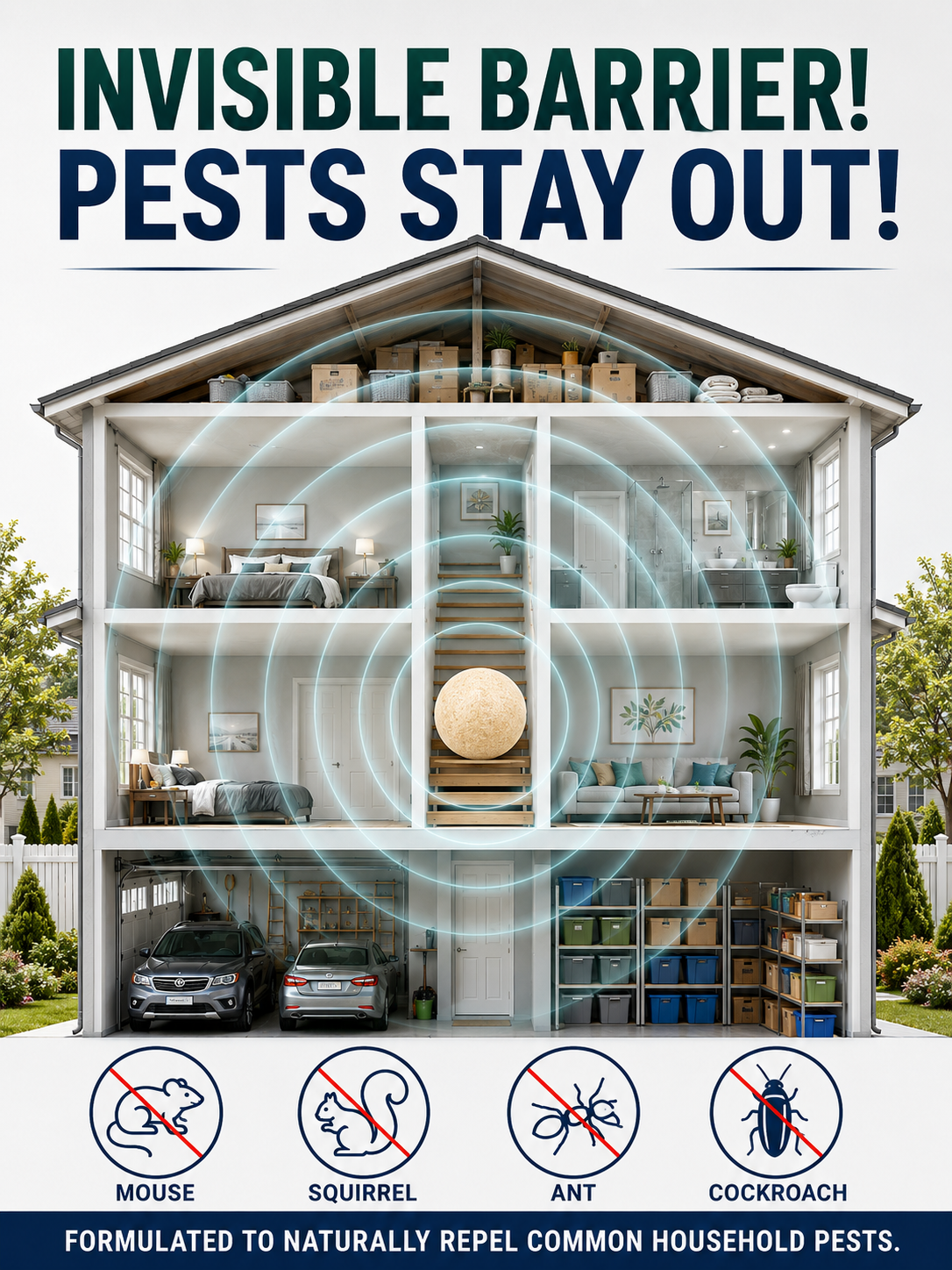 Rodent Repellent 36 Pack, Natural Mouse Repellent Ball Peppermint, Mice Repellent for Indoor & Outdoor, Long-Lasting Rodent Repellent Pouches for Patio/Home/Garage/Garden - Pets Safe